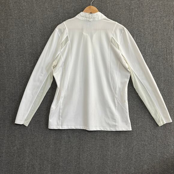 ARIAT White Show Shirt XXL Long Sleeve Equestrian Competition English Riding Top - Picture 2 of 10